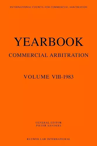 Yearbook Commercial Arbitration cover