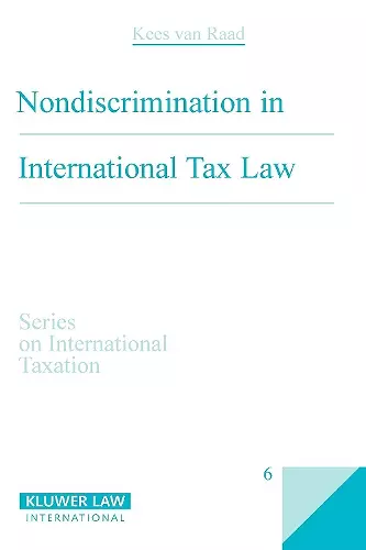 Nondiscrimination in International Tax Law cover