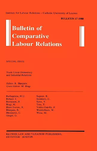 Bulletin of Comparative Labour Relations cover