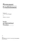 Permanent Establishment:Erosion of a Tax Treaty Principle cover