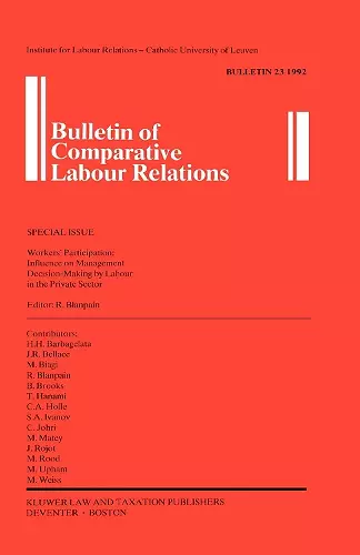 Bulletin of Comparative Labour Relations cover