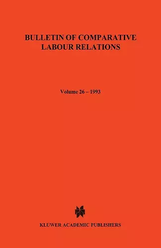 Bulletin of Comparative Labour Relations cover