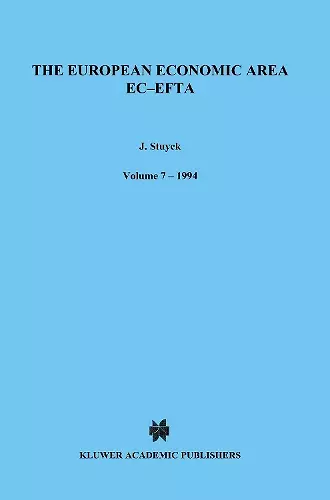 The European Economic Area EC-EFTA cover