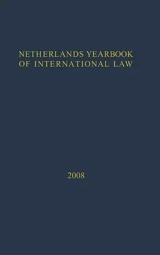 Netherlands Yearbook of International Law - 2008 cover