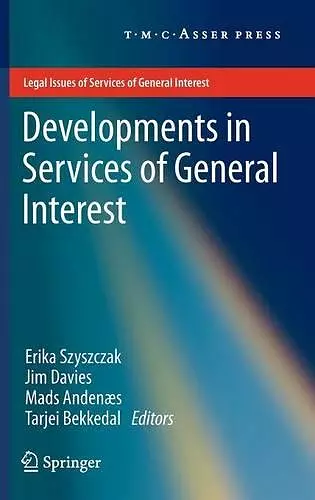 Developments in Services of General Interest cover