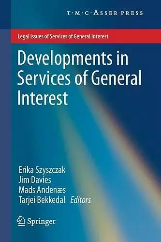 Developments in Services of General Interest cover