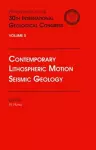 Contemporary Lithospheric Motion Seismic Geology cover