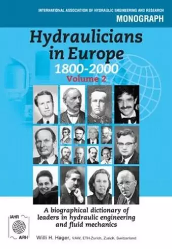 Hydraulicians in Europe 1800-2000 cover