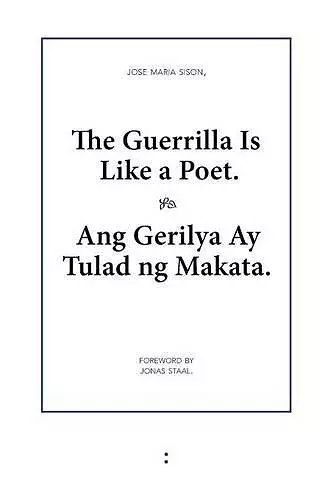 The Guerrilla Is Like a Poet cover