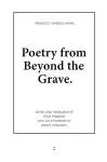 Poetry from Beyond the Grave cover