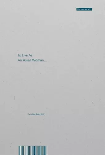 To Live as an Asian Woman cover