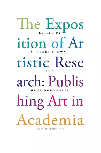 The Exposition of Artistic Research cover