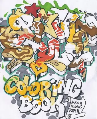 Graffiti Style Coloring Book cover