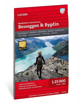 Jotunheimen: Besseggen & Bygdin - Hoyfjellskart cover