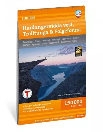 Hardangervidda vest, Trolltunga & Folgefonna cover