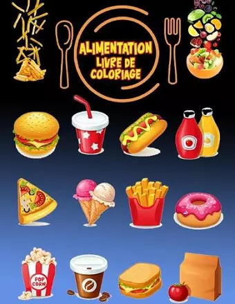 Alimentation Livre de coloriage cover