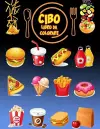 Libro da colorare del cibo cover