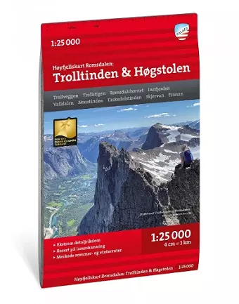 Romsdalen: Trolltindan & Hogstolen - Hoyfjellskart cover