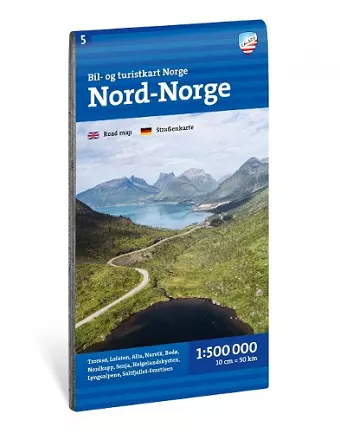 Car and tourist map of Northern Norway (Nord-Norge) cover