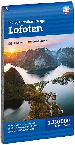 Lofoten Car and tourist map cover