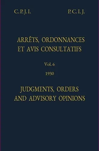 Judgments, orders and advisory opinions cover