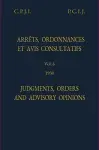 Judgments, orders and advisory opinions cover