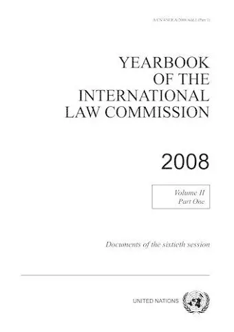 Yearbook of the International Law Commission 2008 cover