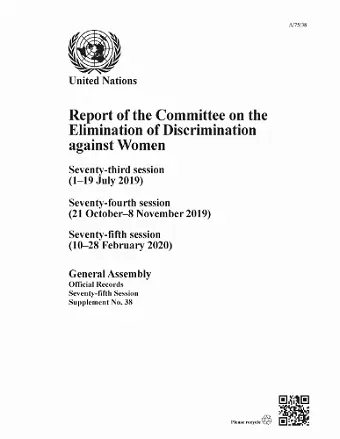 Report of the Committee on the Elimination of Discrimination Against Women, Seventy-fifth Session cover