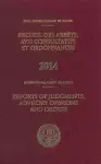 Reports of judgments, advisory opinions and orders 2014 cover