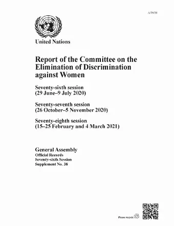 Report of the Committee on the Elimination of Discrimination Against Women, Seventy-sixth Session cover