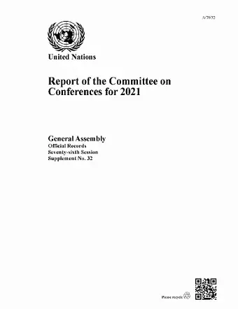 Report of the Committee on Conferences for 2021 cover