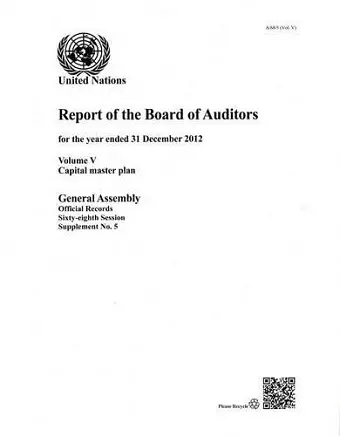 Financial report and audited financial statements for the 12-month period from 1 July 2012 to 30 June 2013 and report of the Board of Auditors cover