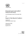 Financial report and audited financial statements for the biennium ended 31 December 2013 and report of the Board of Auditors cover