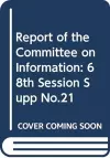 Report of the Committee on Information cover