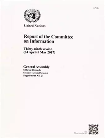 Report of the Committee on Information cover