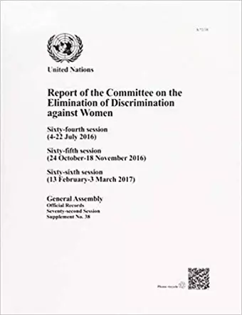 Report of the Committee on the Elimination of Discrimination against Women cover