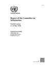 Report of the Committee on Information cover