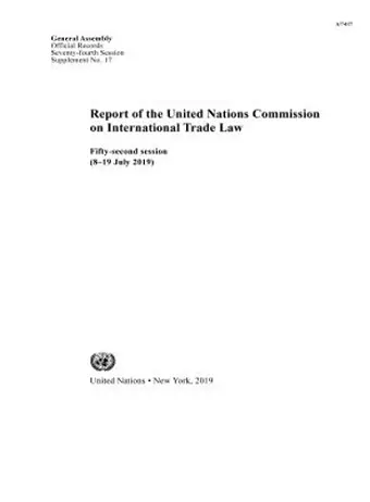 Report of the United Nations Commission on International Trade Law cover