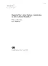 Report of the United Nations Commission on International Trade Law cover