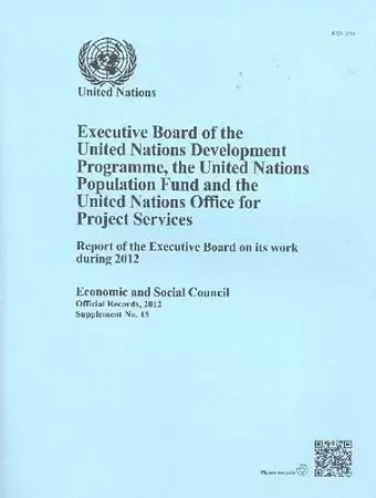 Executive Board of the United Nations Development Programme, United Nations Population Fund and the United Nations Office for Project Services cover