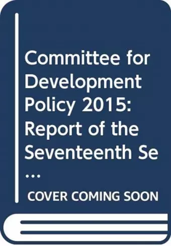 Committee for Development Policy cover