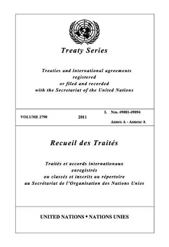 Treaty Series 2790 (English/French Edition) cover