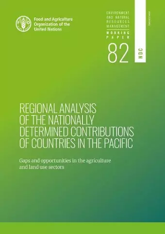 Regional analysis of the nationally determined contributions in the Pacific cover