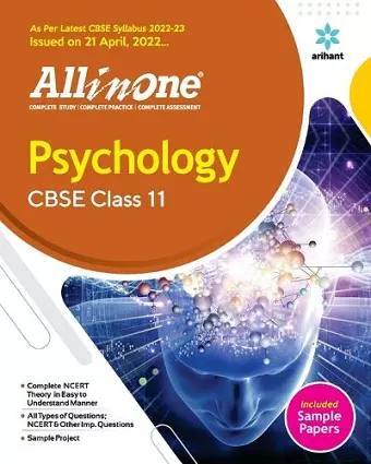 Cbse All in One Psychology Class 11 2022-23 Edition (as Per Latest Cbse Syllabus Issued on 21 April 2022) cover