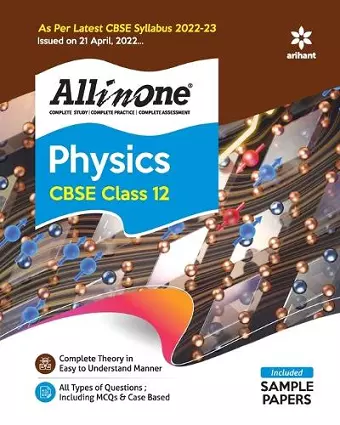 Cbse All in One Physics Class 12 2022-23 Edition (as Per Latest Cbse Syllabus Issued on 21 April 2022) cover