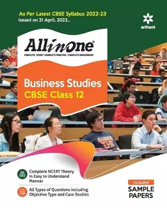 Cbse All in One Business Studies Class 12 2022-23 (as Per Latest Cbse Syllabus Issued on 21 April 2022) cover