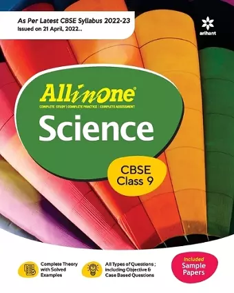 Cbse All in One Science Class 9 2022-23 Edition (as Per Latest Cbse Syllabus Issued on 21 April 2022) cover