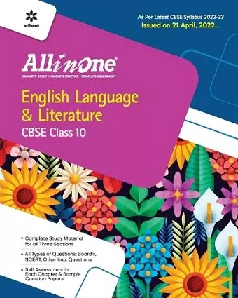 Cbse All in One English Language & Literature Class 10 2022-23 Edition (as Per Latest Cbse Syllabus Issued on 21 April 2022) cover