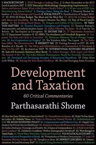 Development and Taxation cover