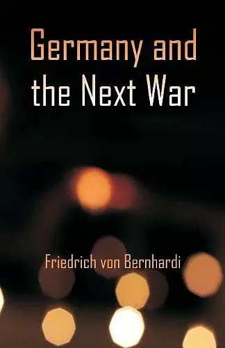 Germany and the Next War cover